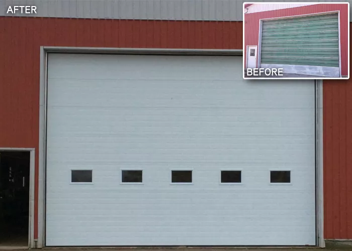 Before-After - Commercial door